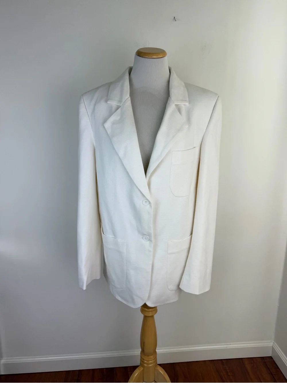 NWT Tjurs Brazil Eric Blazer Jacket Oversized Cotton Linen Size 4